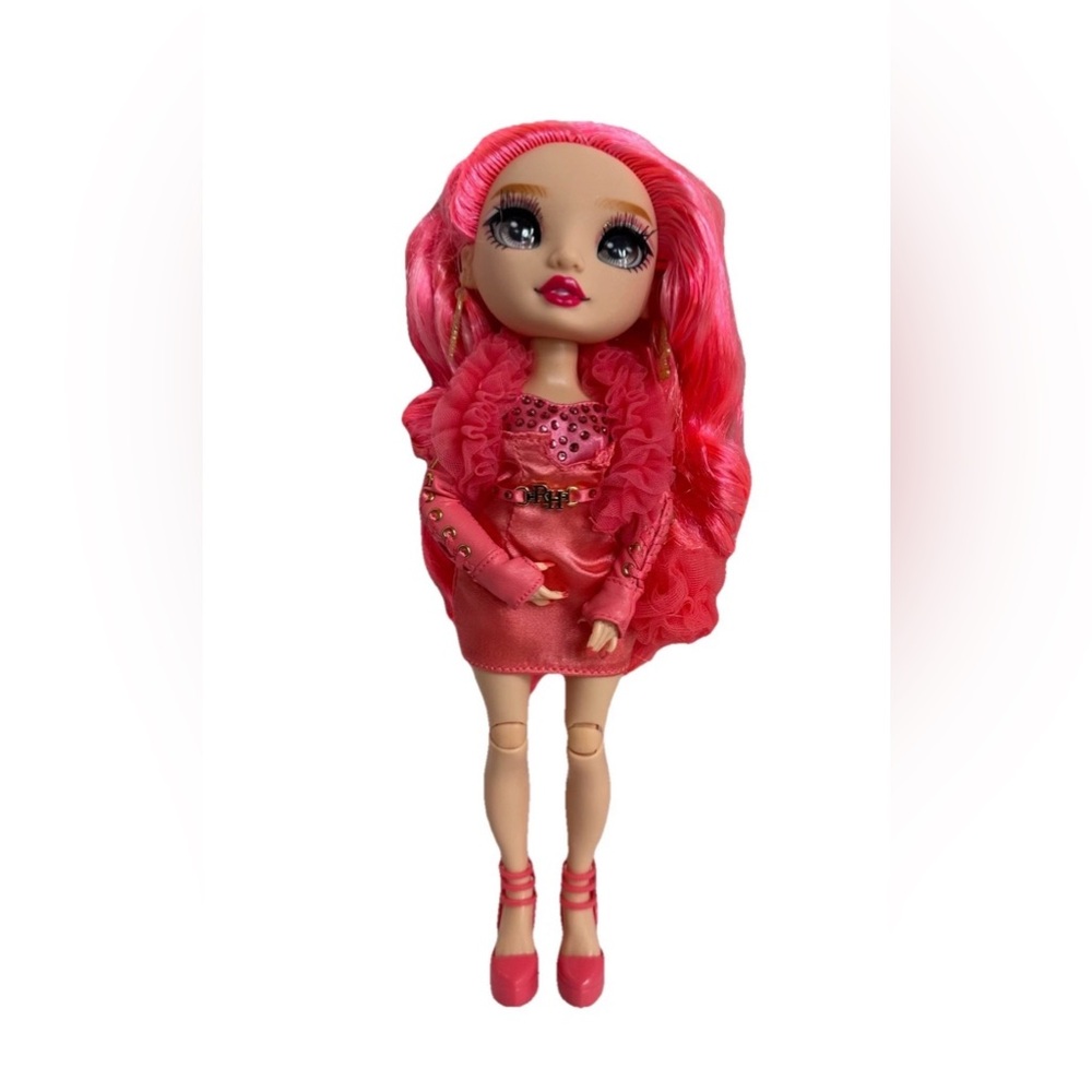 Rainbow High Priscilla Perez Pink Articulated Doll W/ Dress & Shoes-Pink Hair